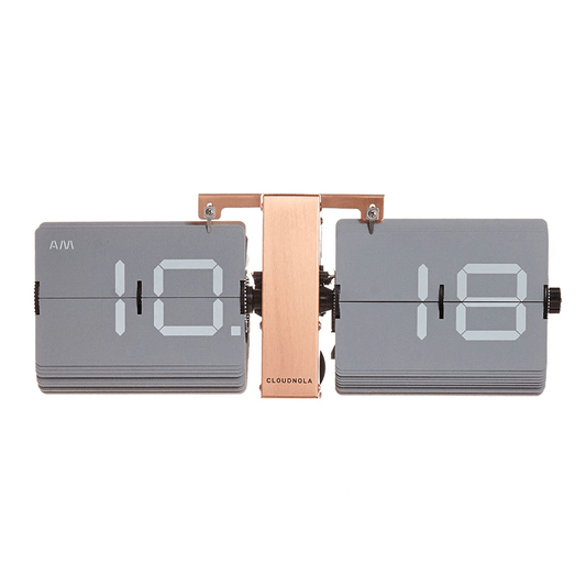 flipping out rose gold flip clock