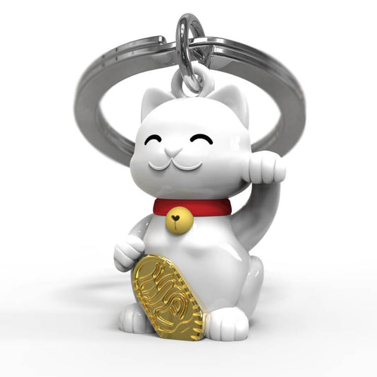 llavero gato de la suerte