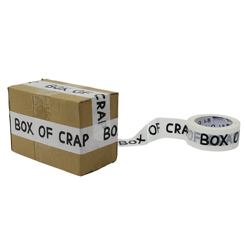 box of crap packing tape