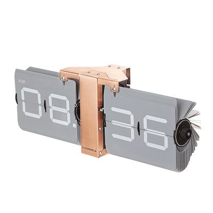 flipping out rose gold flip clock