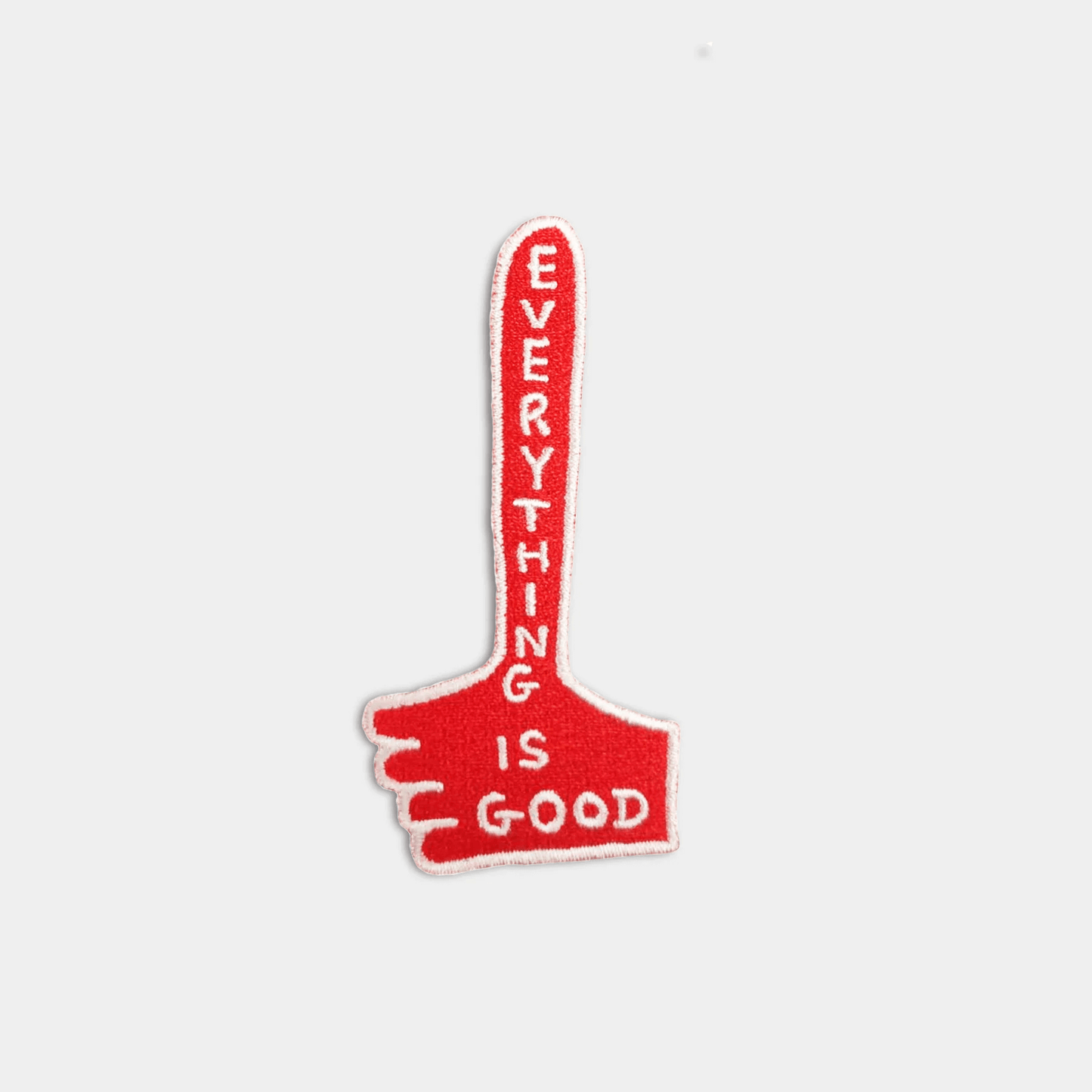 everything is good iron-on patch