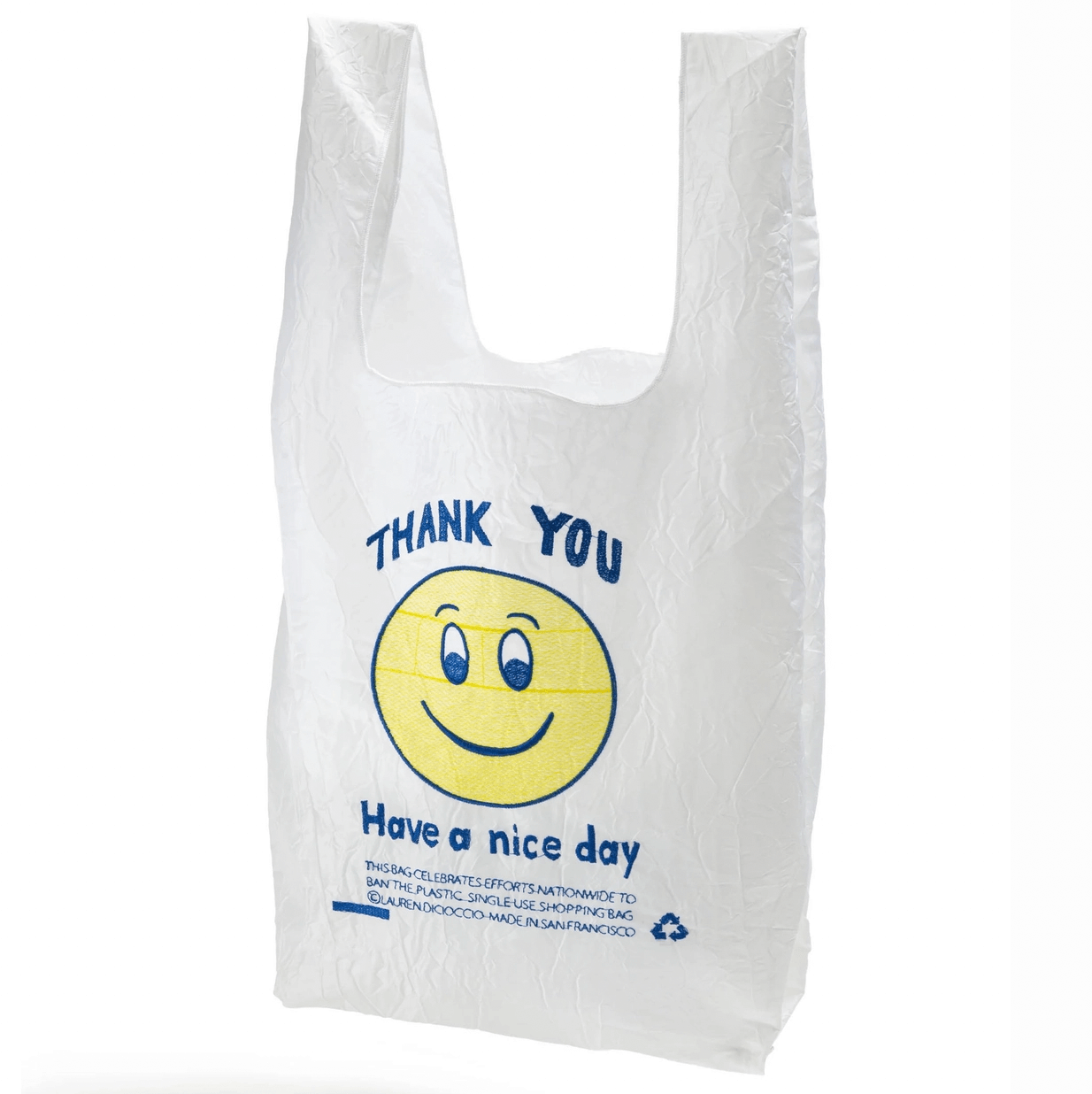 thank you tote - smile on white