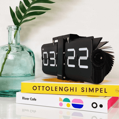 flipping out black flip clock